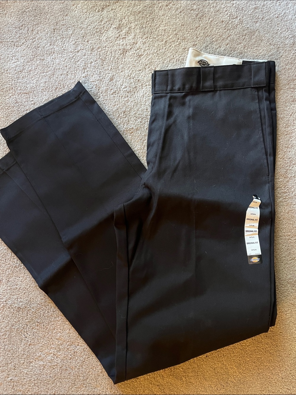 Dickies Black 874 Original Fit Work Pant 34x36